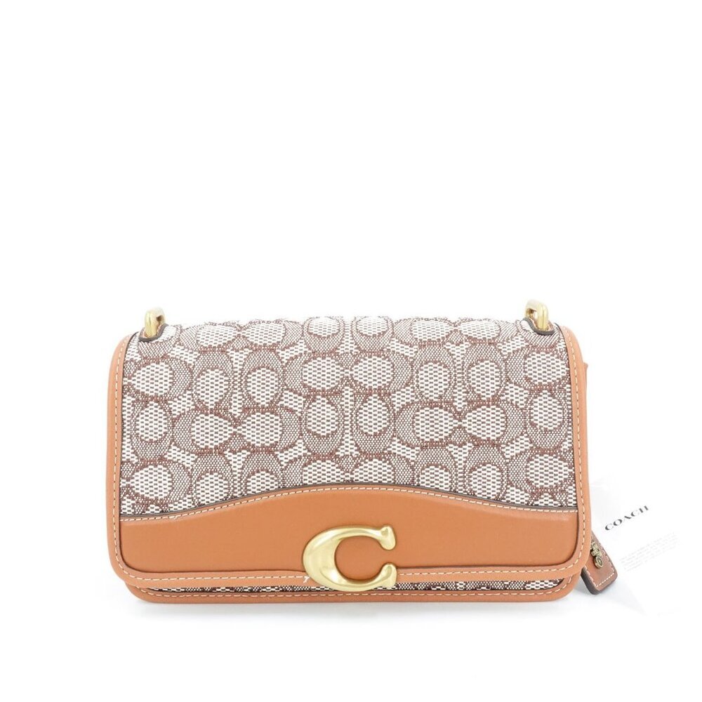 Coach Bandit Signature Shoulder Bag Brown OS - Picture 2 of 14